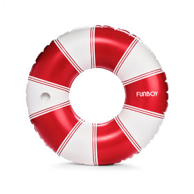 FUNBOY Vintage Stripe 48-inch tube float for sun soaked pool days