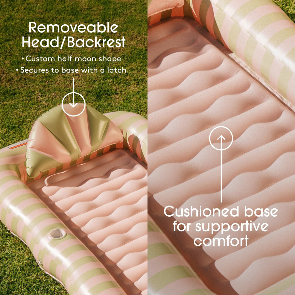 FUNBOY wet-use pool float for water lounging and splashes.