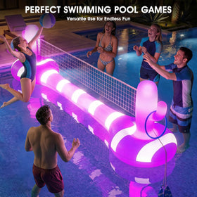 Easy inflation and compact storage for portable summer fun.