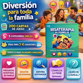 A 200-card deck image showing five categories for varied family challenges.