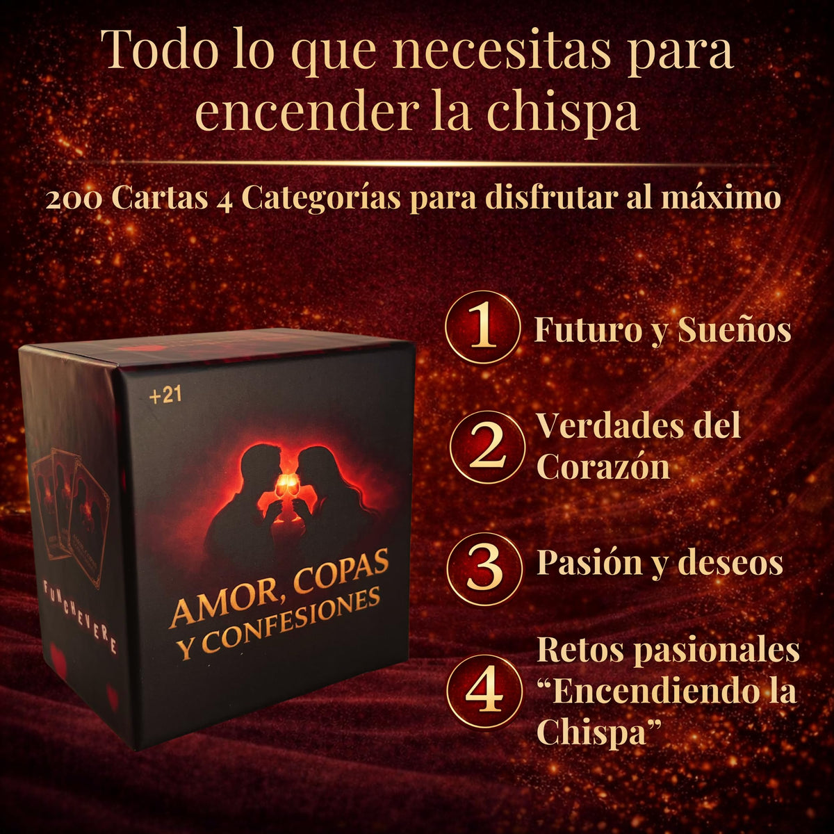 Funchevere Love, Cups, and Confessions spread prompting meaningful conversations