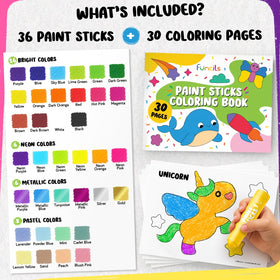 Funcils bright opaque colors for bold murals and quick-drying drawings.