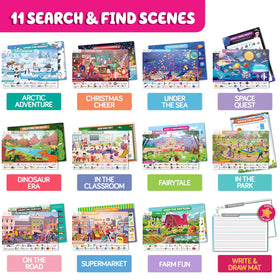 Funcils Seek & Find Christmas theme mat offers seasonal learning and festive exploration.