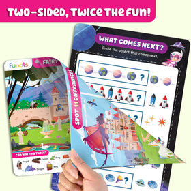 Funcils Seek & Find shadow matching mat enhances concentration with visual puzzles.