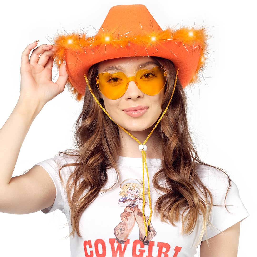 Funcredible heart glasses close-up shows glossy lenses and charm.