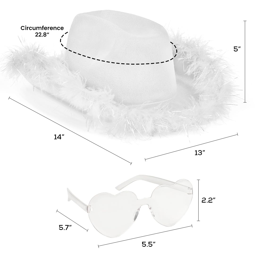 Funcredible heart-shaped glasses with LED glow for playful shoots.