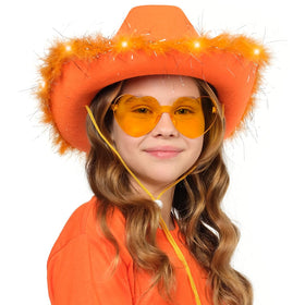 Funcredible two-piece set includes hat and glasses for coordinated looks.