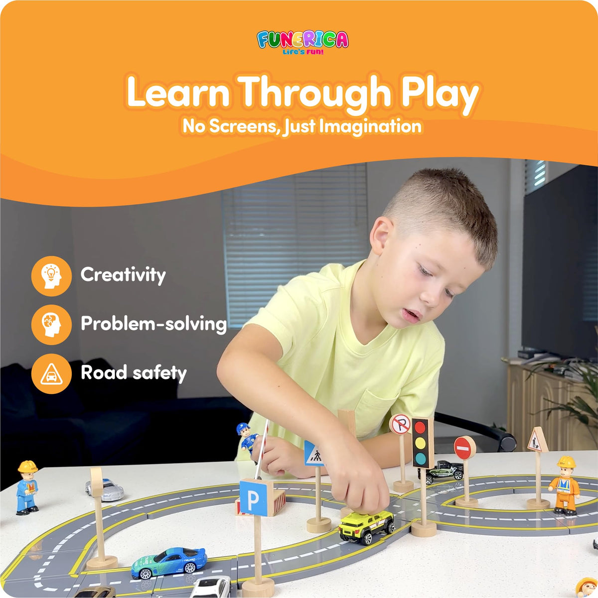 FUNERICA construction worker figurine adds busy building moments