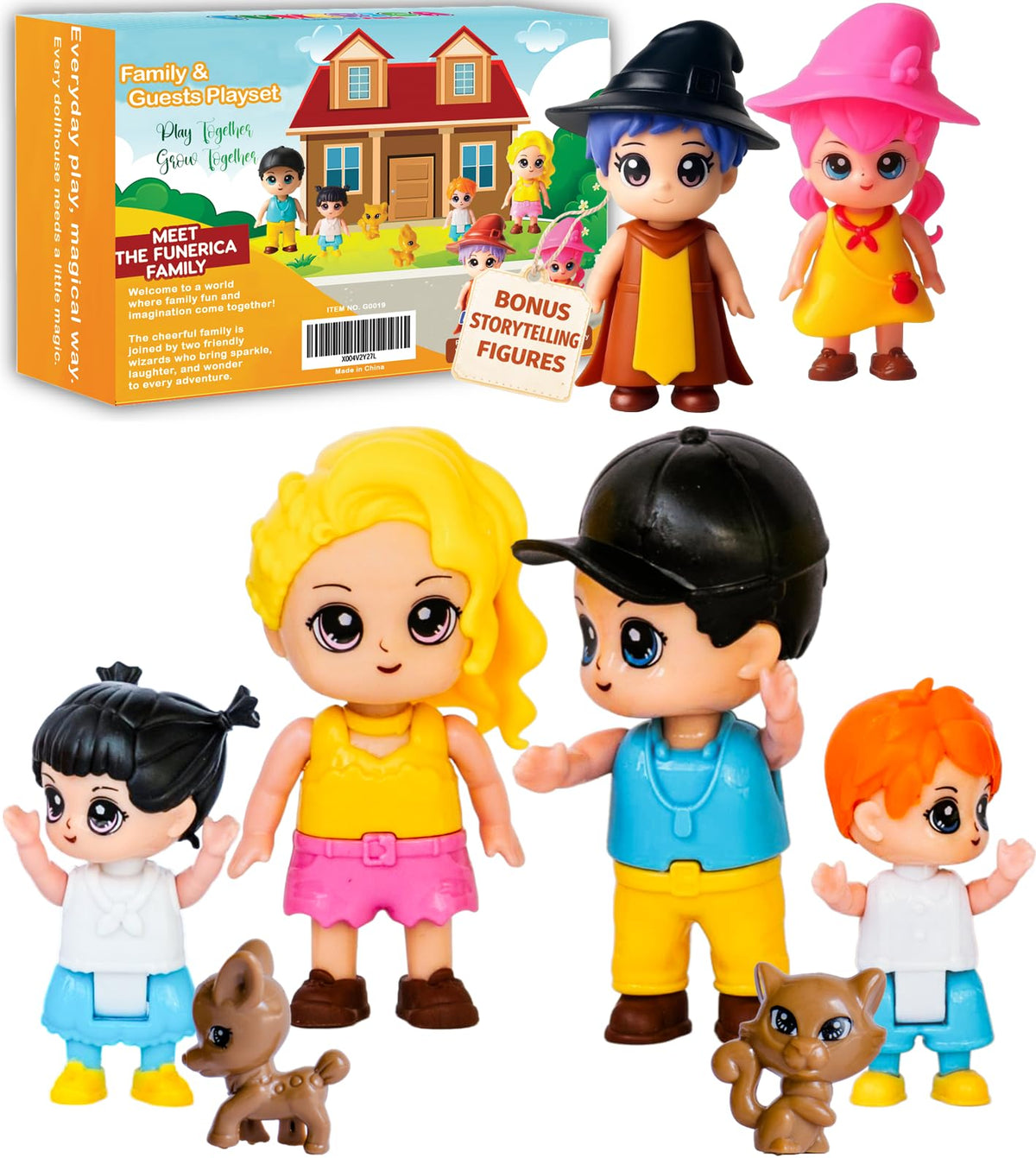 FUNERICA dad figure in a classic outfit for realistic 1:12 dollhouse scenes.
