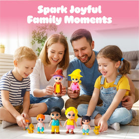 FUNERICA small dog figurine adds cozy pet presence to dollhouse scenes.