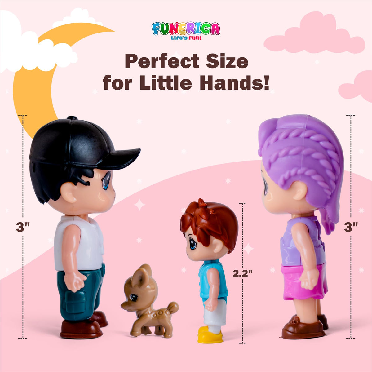 FUNERICA kid1 figure showing seated pose for classroom setups.