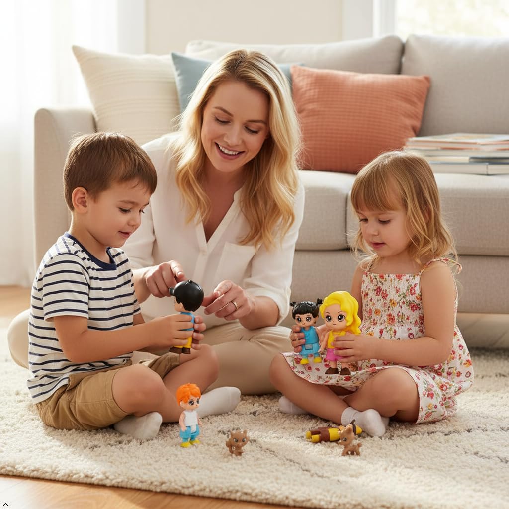 FUNERICA mom figure with painted details, ideal for lifelike 1:12 family scenes.
