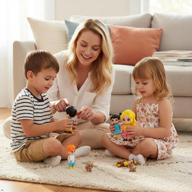 FUNERICA mom figure with painted details, ideal for lifelike 1:12 family scenes.