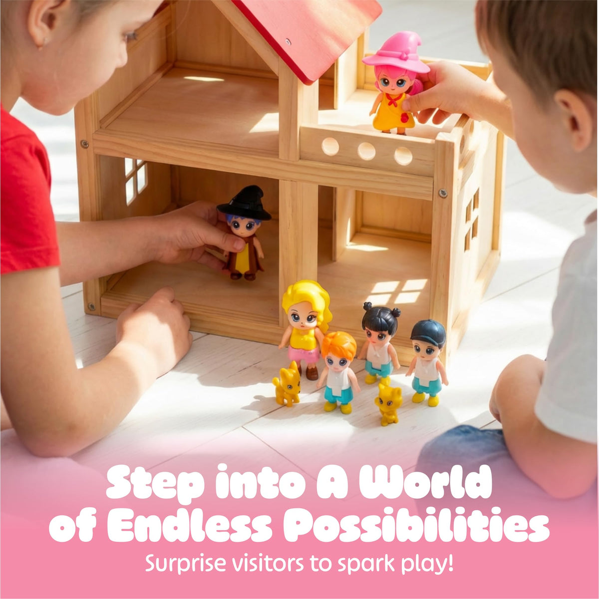 FUNERICA storytelling figure, second character, expands play possibilities.