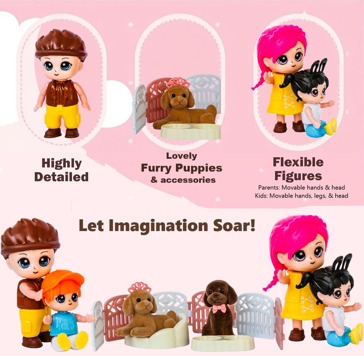 FUNERICA fence-panels-dollhouse expand play areas and scenarios.