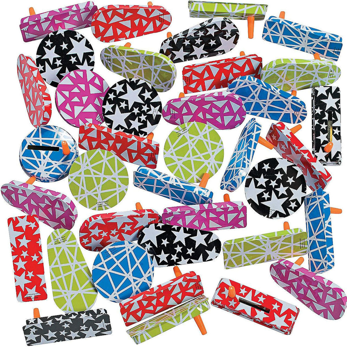 Fun Express metal noisemaker bulk pack for stadium cheering and events