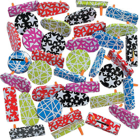 Fun Express metal noisemaker bulk pack for stadium cheering and events