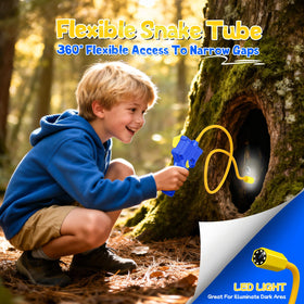 FunforFun borescope camera light with rotatable screen for flexible viewing.