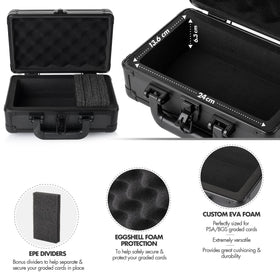 FunGuys 43-card capacity shown by inner layout for PSA, BGS, CGC collections