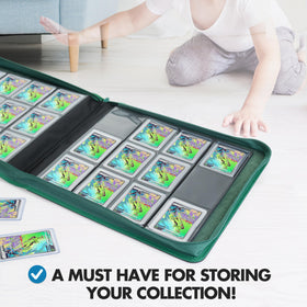 FunGuys 384-pocket capacity supports large card collections for easy storage.