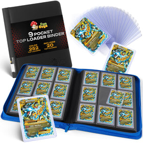 FunGuys Toploader Binder exterior with water-resistant Exo-Tec for travel protection