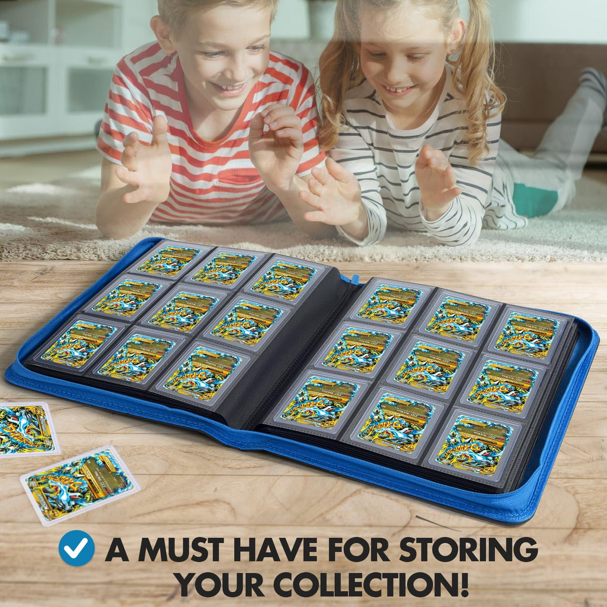 FunGuys Toploader Binder nine-pocket layout organizes 252 cards efficiently
