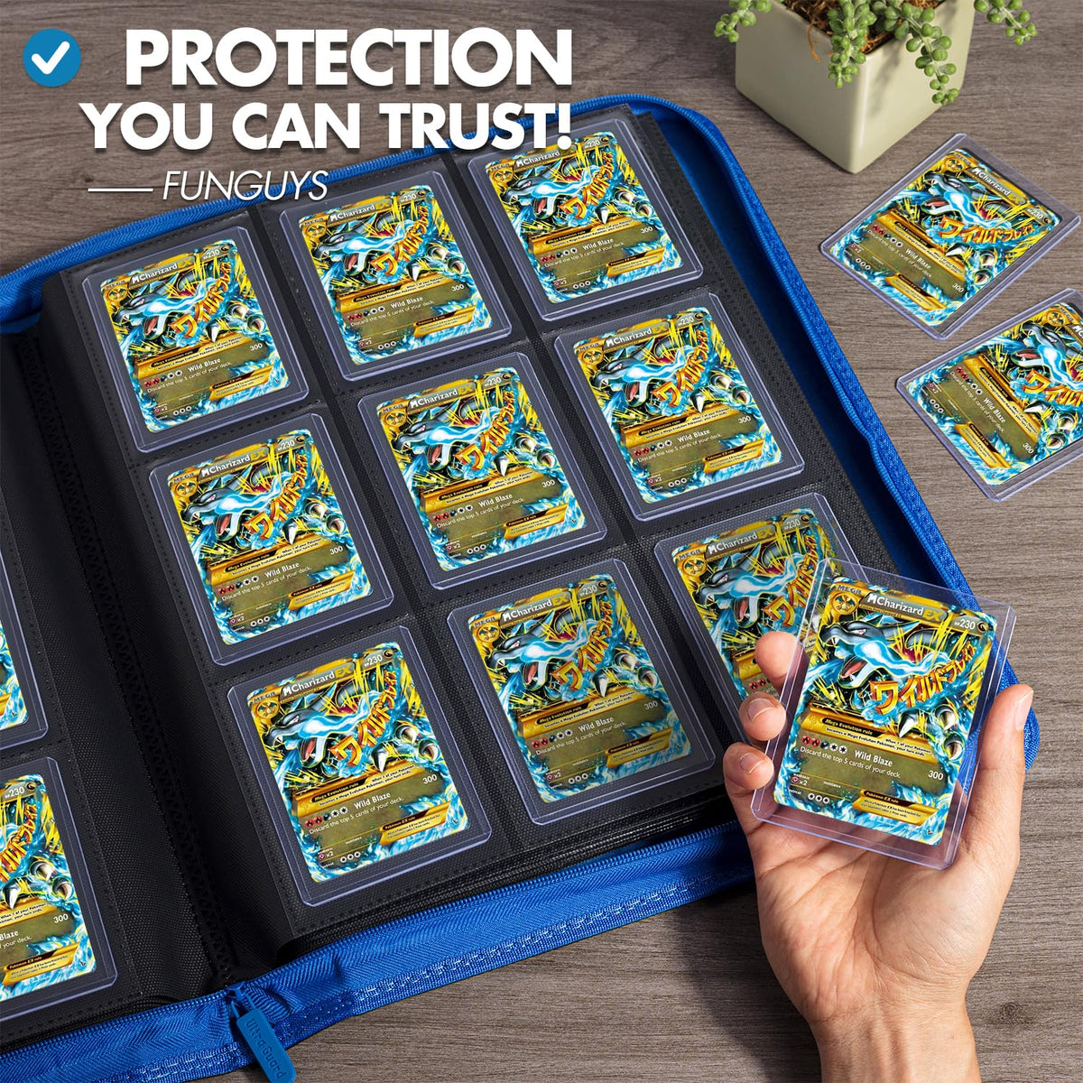 FunGuys Toploader Binder ideal for travel and tournaments and home display