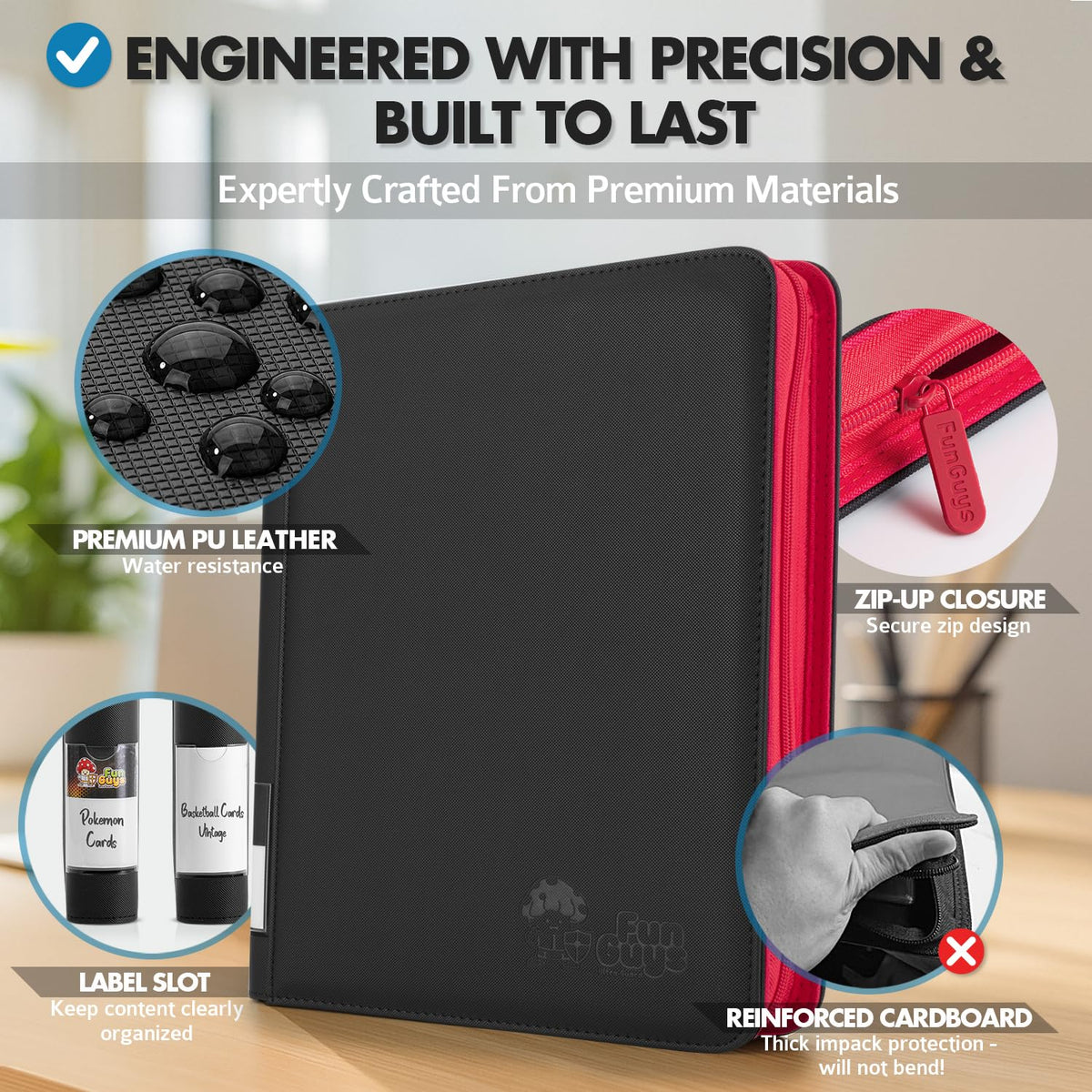 FunGuys 504-card capacity supports large collections on the go.