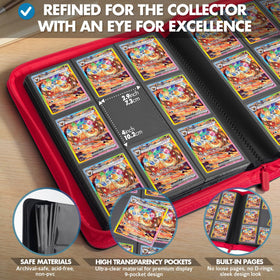 FunGuys zipper closure ensures cards stay safely inside when you travel.