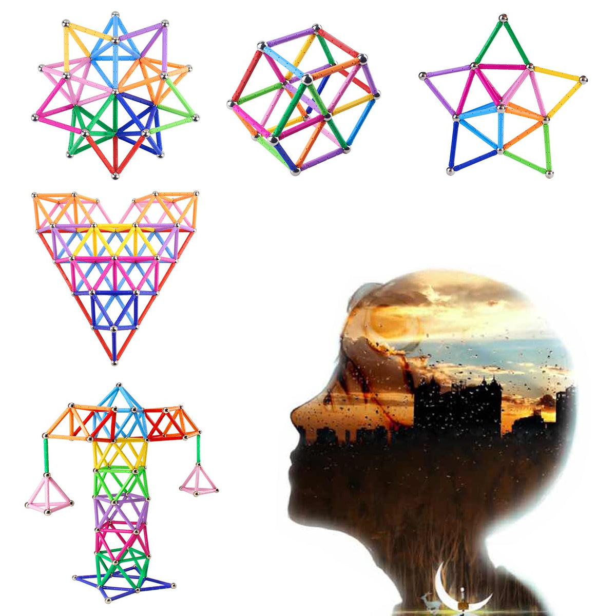 Funifinds child building 3D structures during playful learning