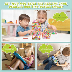 Funifinds magnetic sticks colorful pieces inspire creativity and color recognition during play