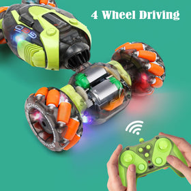 FUNiOi Gesture Sensing RC Stunt Car transform-ready design switches from road to off-road