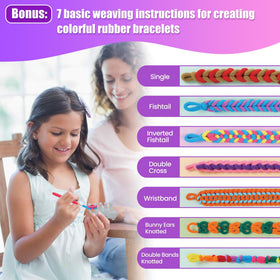 FUNiOi 1000+ colored rubber bands offering endless bracelet designs