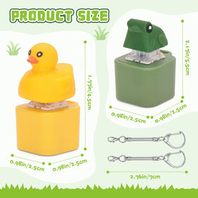 FunisFun croaking frog keychain provides authentic croak and visual LED cue for calm moments.