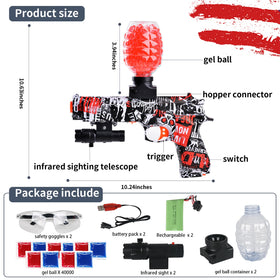 Funisty gel blaster with 40,000 rounds ready for backyard splatter battles.