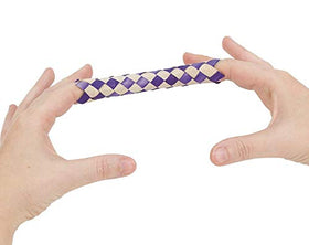 Funiverse blue finger traps used in group games and classroom activities.