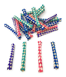 Funiverse red Chinese finger traps for parties and playful pranks.