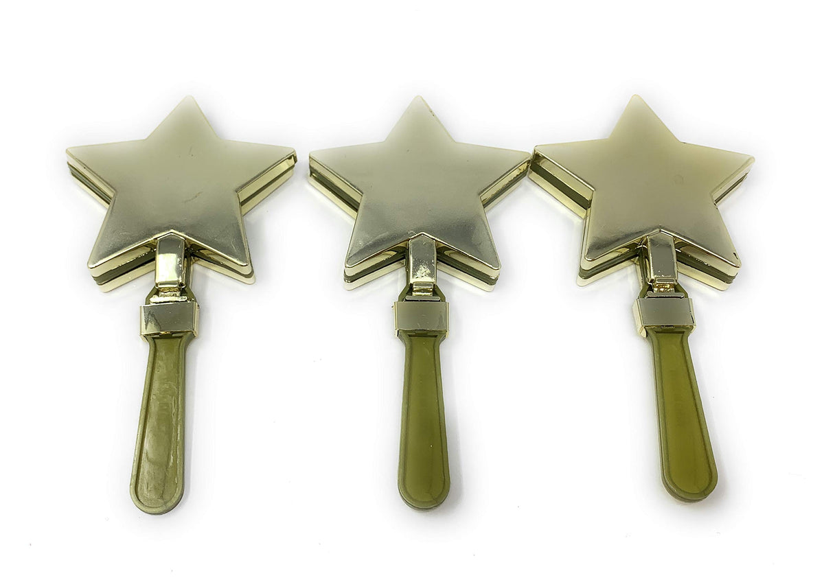 Funiverse bulk star hand clapper in gold, ideal for sports cheering and events.