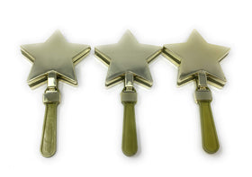 Funiverse bulk star hand clapper in gold, ideal for sports cheering and events.