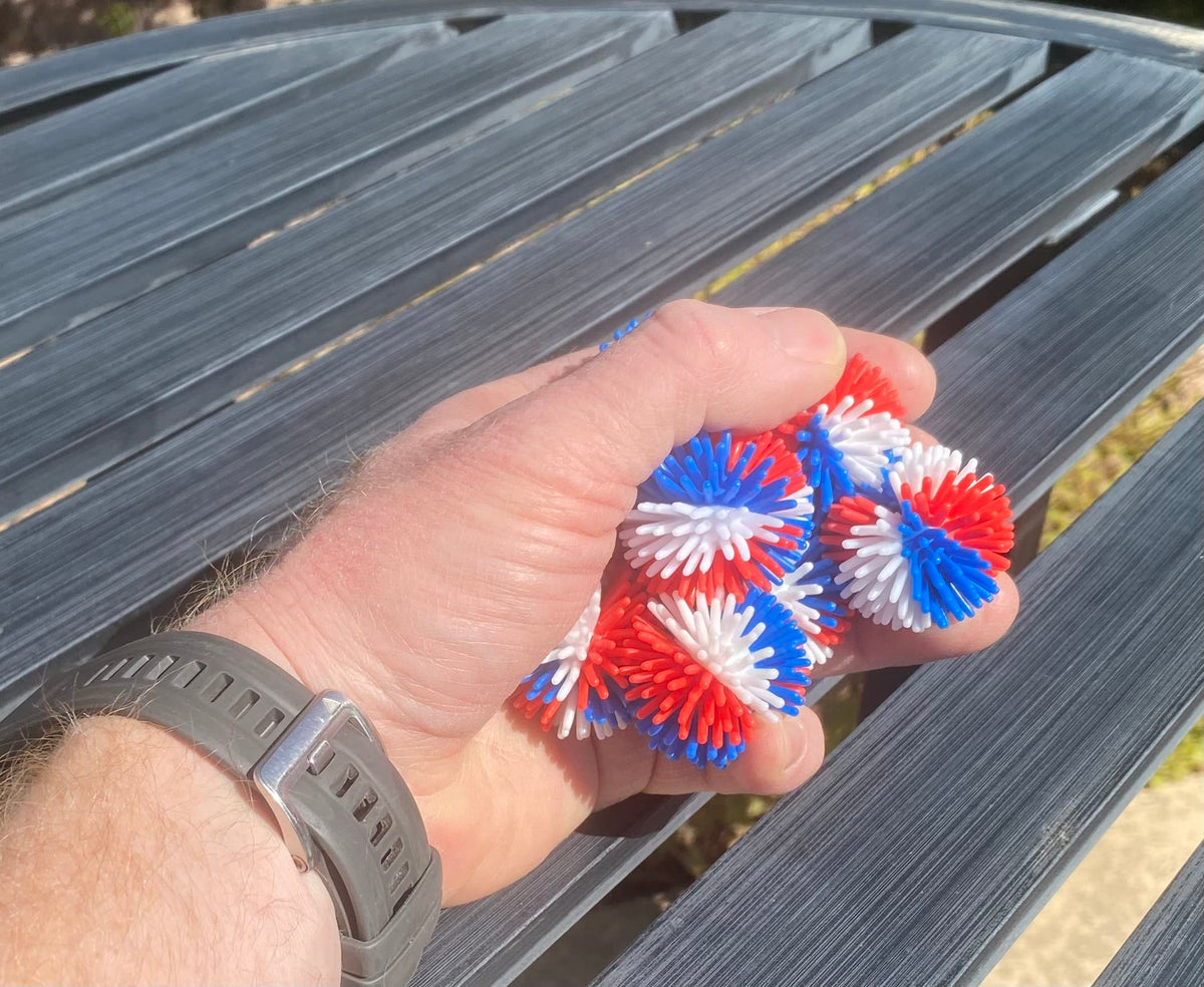 Funiverse patriotic porcupine ball as an Easter basket stuffer