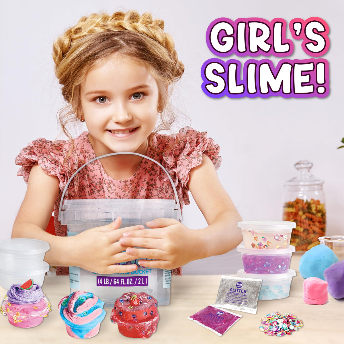 FUN KIDZ 29 add-ins set for endless slime texture variety.