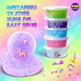 FUN KIDZ basic slime base yields a large batch for group play.