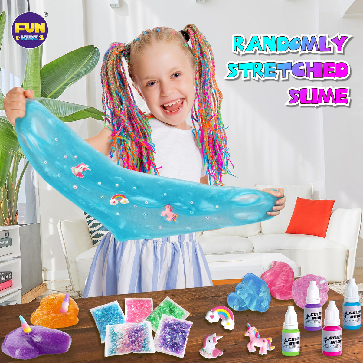 FUN KIDZ girls slime gift pack ideal for birthdays.