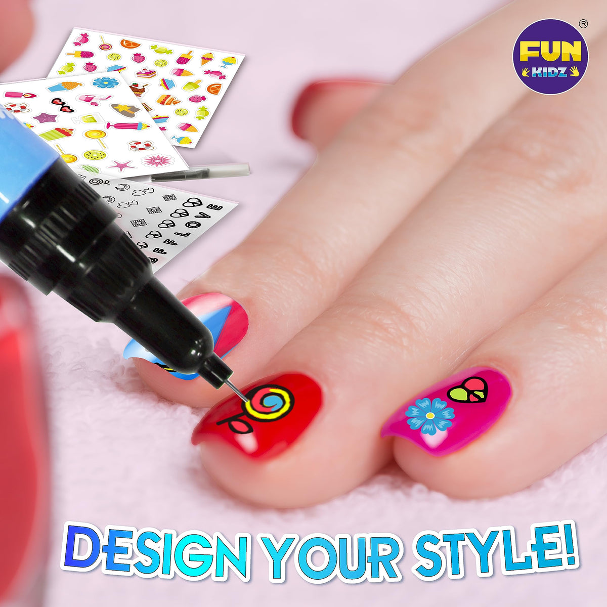 FUN KIDZ kids nail-art-ultimate-set for creative sleepovers.