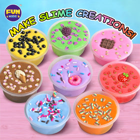 FunKidz Milky Butter Slime eight colors clay for crafting custom textures.