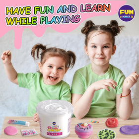 FunKidz Milky Butter Slime candy sparkles for extra shine and fun.
