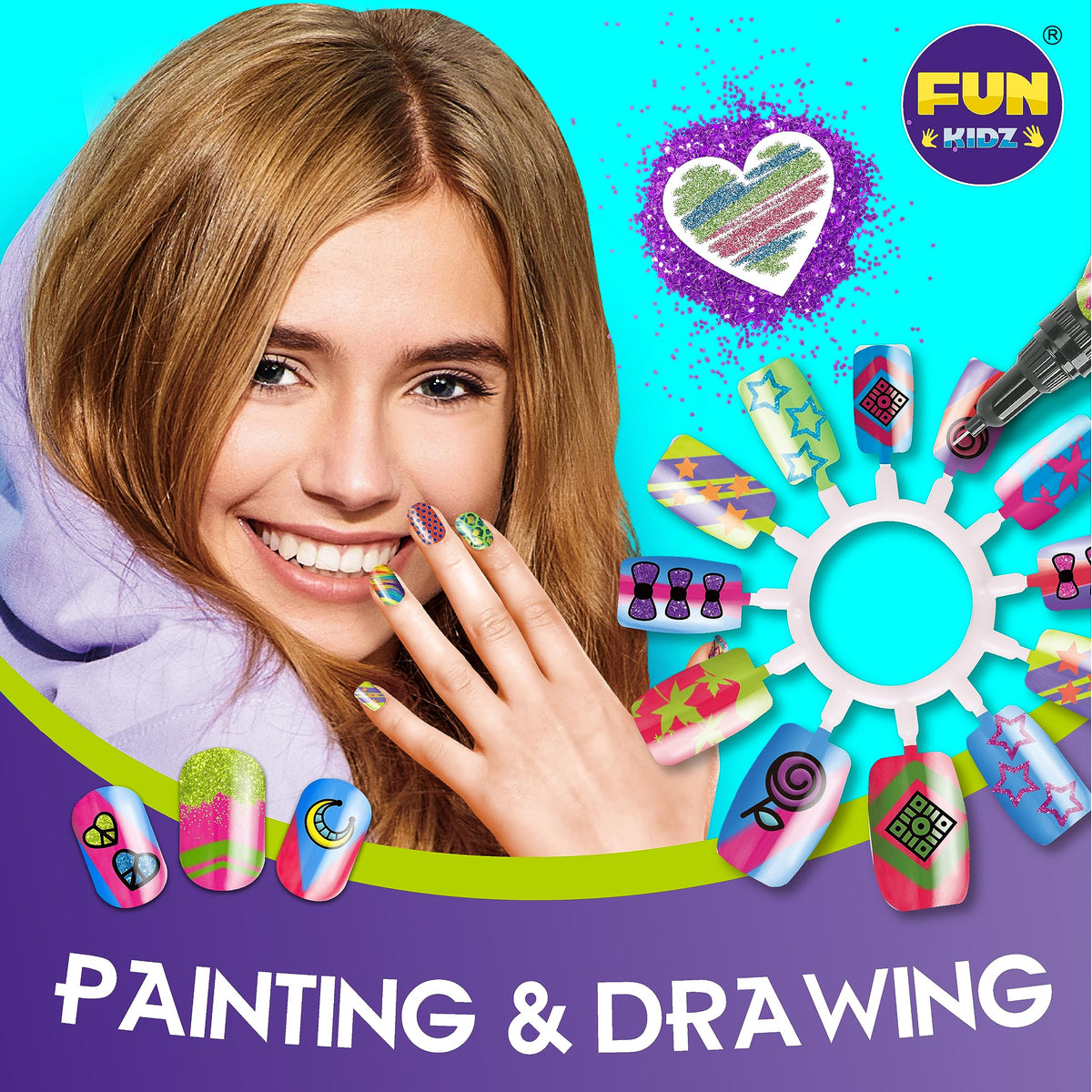 FUN KIDZ nail-stickers-patterns for quick decoration ideas.