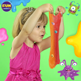 FUN KIDZ party-favor slime kit showcases shareable, festive gifts for friends during celebrations.
