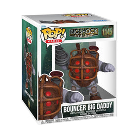 Funko Bioshock Bouncer Big Daddy figure close-up showing armored suit detail for display.