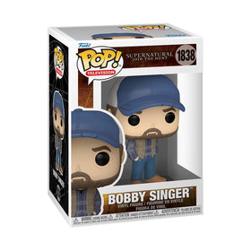 Funko Bobby Singer figure in a dynamic pose for display collection.